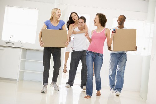 Removal van ready for a home move in Watford
