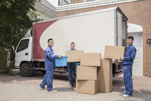 House removals team preparing a local home move in Watford