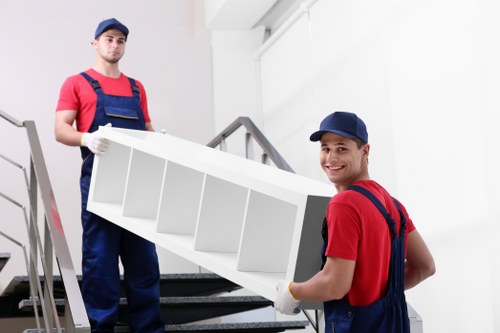 Careful loading of household items for a Watford move