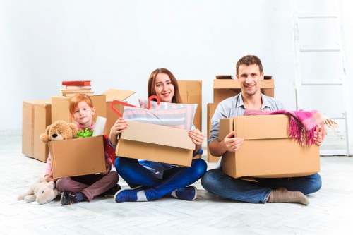 Local removals service supporting a family house move