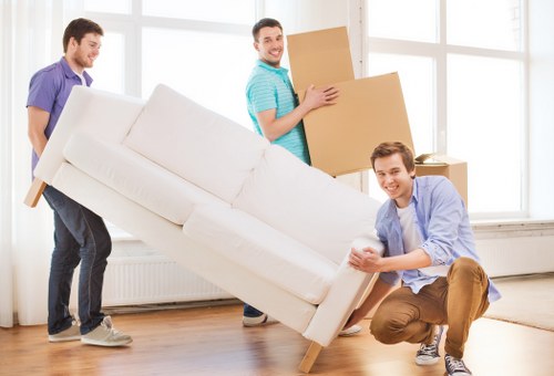 Loading furniture for a local move in Watford