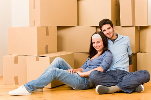 Secure transportation of boxes and furniture during a Watford removal